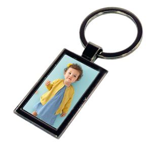  Метален ключодържател с ваша снимка - правоъгълник