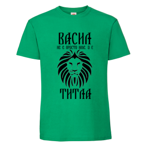 Цветна мъжка тениска - Васил е титла