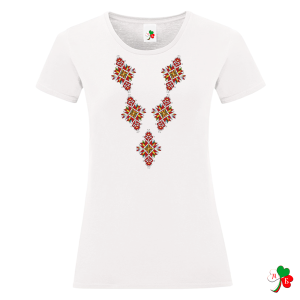 Бяла  дамска тениска - Лазарки