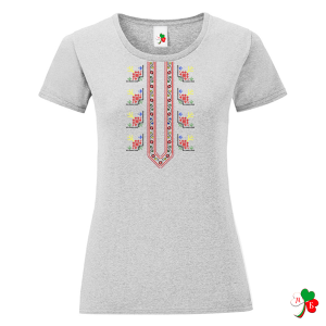 Цветни дамски тениски с народни мотиви на шевици