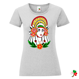 Цветни дамски тениски с народни мотиви.