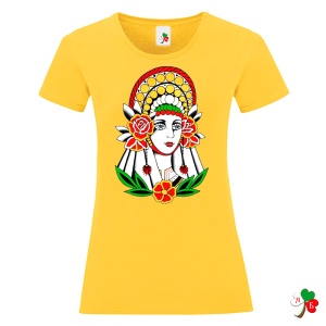 Цветни дамски тениски с народни мотиви.