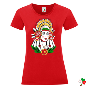 Цветни дамски тениски с народни мотиви.