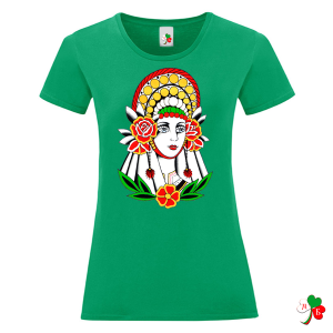 Цветни дамски тениски с народни мотиви.