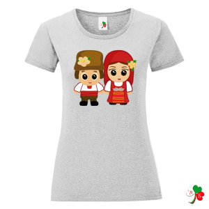 Цветни дамски тениски с весели  народни мотиви.