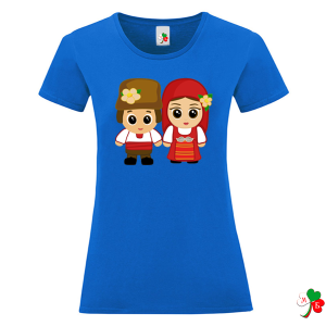 Цветни дамски тениски с весели  народни мотиви.