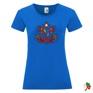 Цветни дамски тениски с народни мотиви- Дървото на живота