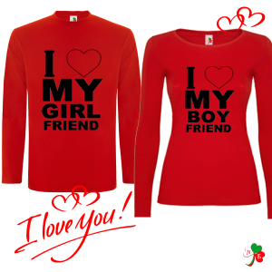 Комплект цветни блузи- I LOVE