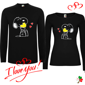 Комплект цветни блузи- Снупи