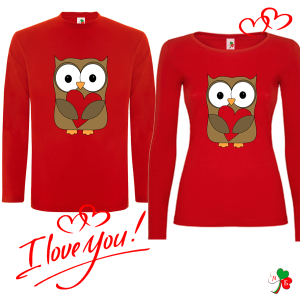 Комплект цветни блузи- Бухалчета