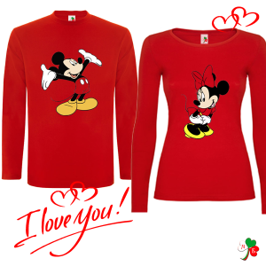 Комплект цветни блузи- Mickey and Minne Maus
