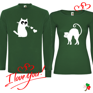 Комплект цветни блузи- Котки