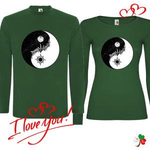 Комплект цветни блузи- Yin and yang