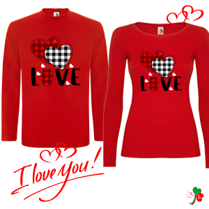Комплект цветни блузи- Love