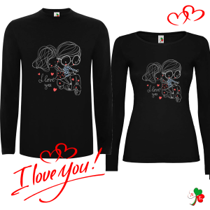 Комплект цветни блузи- I Love you