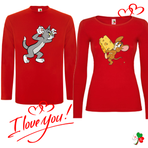 Комплект цветни блузи- Том и Джери