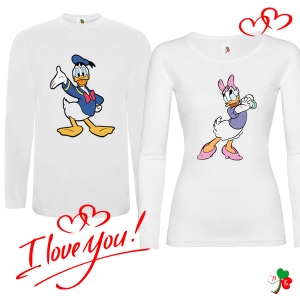 Комплект бели блузи- Дафи и Дейзи