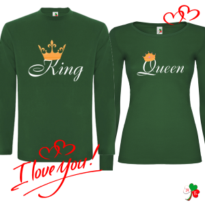 Комплект цветни блузи- King and Queen