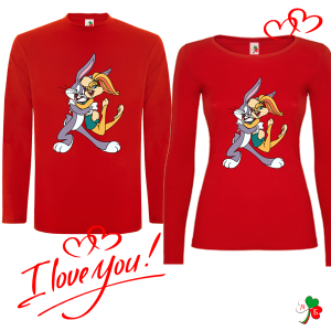 Комплект цветни блузи- Лола и Бъгс Бъни