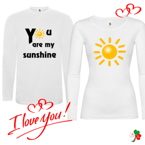 Комплект бели блузи- Sunshine