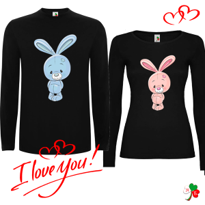 Комплект цветни блузи- Зайчета