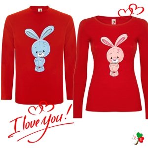 Комплект цветни блузи- Зайчета