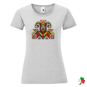 Цветни дамски тениски с народни мотиви на шевици- Кукер