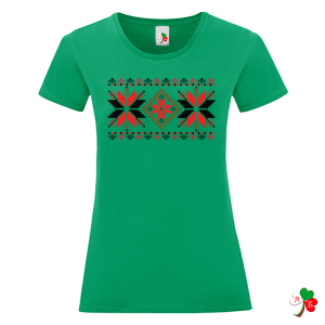 Цветни дамски тениски с народни мотиви на шевици