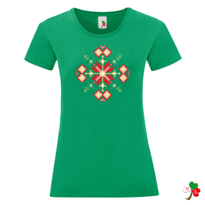 Цветни дамски тениски с народни мотиви на шевици