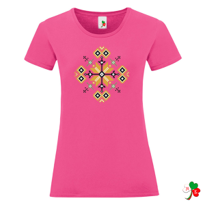 Цветни дамски тениски с народни мотиви на шевици