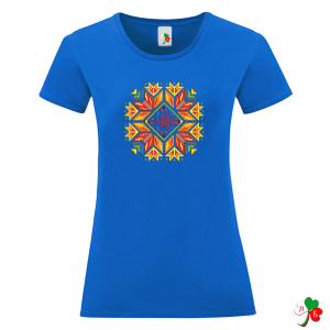 Цветни дамски тениски с народни мотиви на шевици