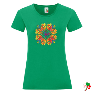 Цветни дамски тениски с народни мотиви на шевици