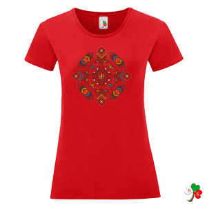 Цветни дамски тениски с народни мотиви на шевици