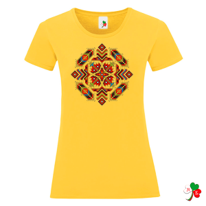 Цветни дамски тениски с народни мотиви на шевици