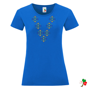 Цветни дамски тениски с народни мотиви на шевици