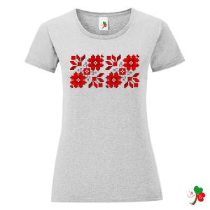 Цветни дамски тениски с народни мотиви на шевици