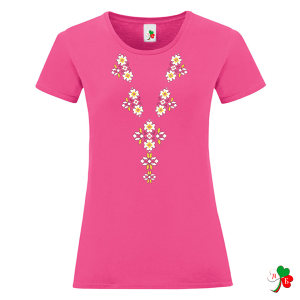 Цветни дамски тениски с народни мотиви на шевици