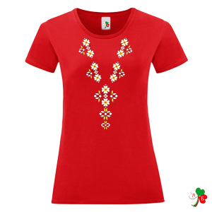 Цветни дамски тениски с народни мотиви на шевици