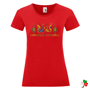 Цветни дамски тениски с народни мотиви на шевици