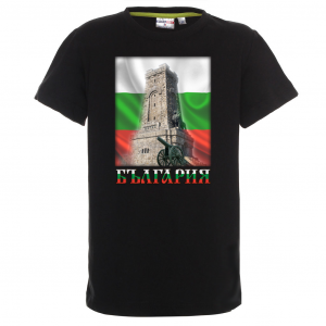 Детска черна тениска - Шипка