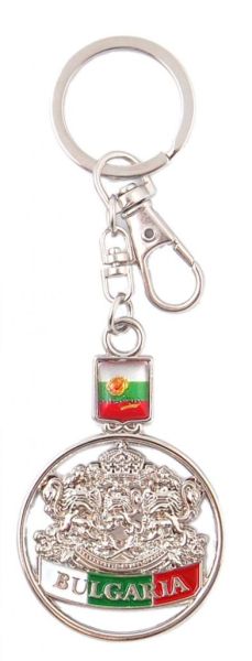  Метален ключодържател - герб България