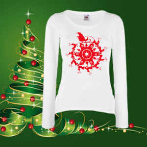 Дамска коледна блуза