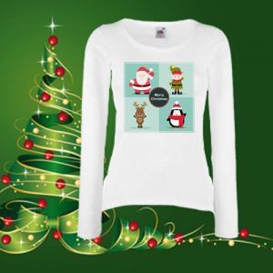 Дамска коледна блуза