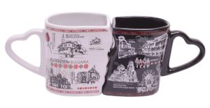 Комплект големи  чаши с народни мотиви