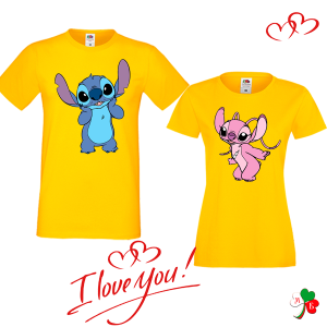 Комплект цветни тениски - Стич