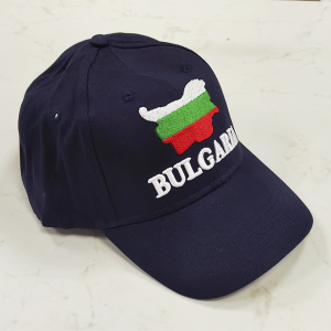 Тъмно синя лятна шапка