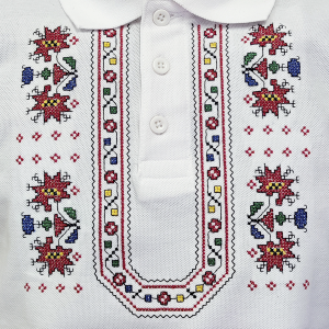 Детска поло тениска с бродерия 