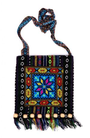 Сувенирна чанта от плат с традиционна българска шевица