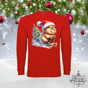 Мъжка коледна блуза- Капибара