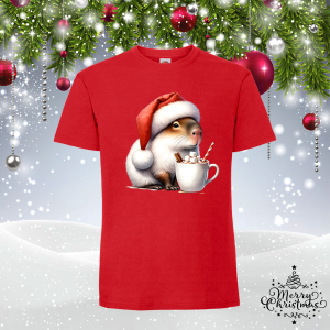 Забавна коледна тениска- Капибара